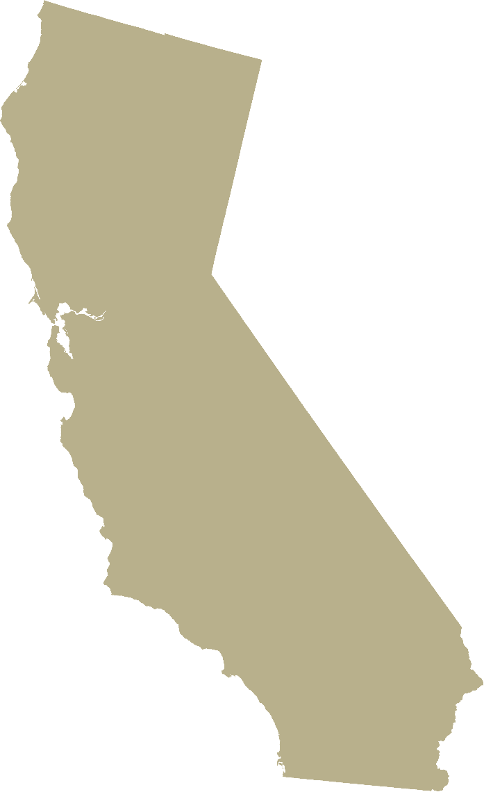 Map of California showing where Orcha is stocked.